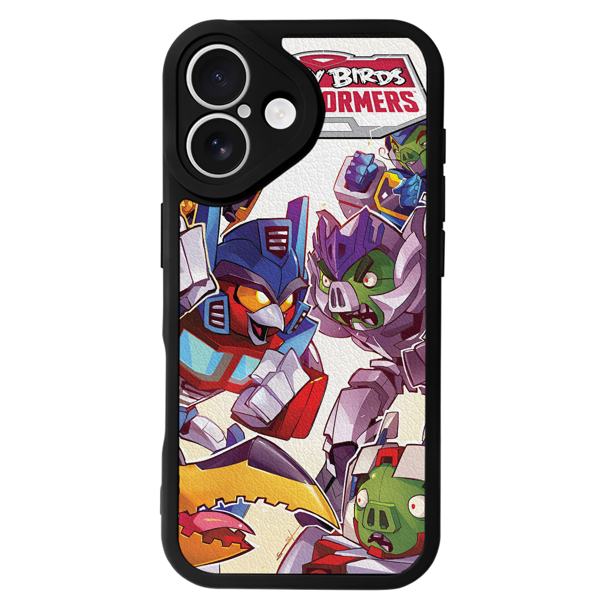 （画像用） Angry Birds アングリーバード 【iPhone 16シリーズ対応】シリコンスマホケース（レザー調） 材質：シリコン